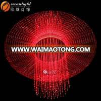 fiber optic waterfall night light,fiber optic outdoor lighting,banquet hall lighting fiber optic om955