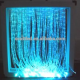 Beautiful 3*1.0mm(500m/roll)Side glow sparkle fiber optic waterfall curtain;in clear PVC cover