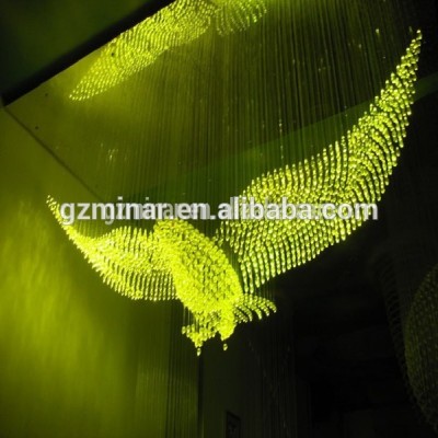 RGBW made in china butterfly chandelier for high ceilings